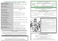 17Th Sunday Newsletter 2016