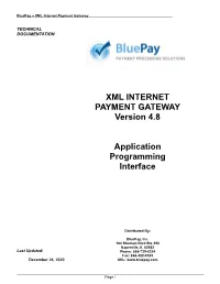 Bluepay XML Post