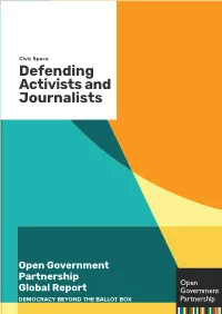 Defending Activists and Journalists
