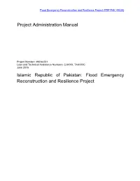 Flood Emergency Reconstruction and Resilience Project Project