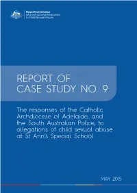 Report of Case Study 9: the Responses of the Catholic