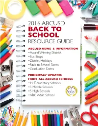 School Resource Guide