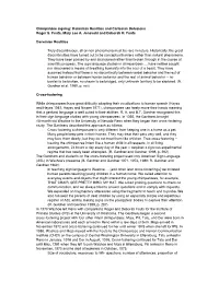 Chimpanzee Signing: Darwinian Realities and Cartesian Delusions Roger S