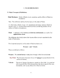 Fluid Mechanics