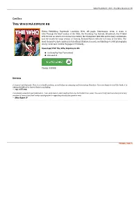 Read PDF ~ the Who Maximum RB