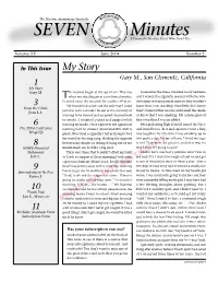SEVEN Minutes a Forum for Nicotine Users Who Don’T Use