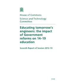 Educating Tomorrow's Engineers
