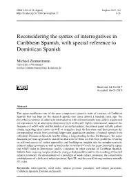 Reconsidering the Syntax of Interrogatives in Caribbean Spanish, with Special Reference to Dominican Spanish