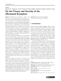 Ultrasound-Based Cross-Device Tracking