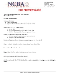 2020 Preview Guide