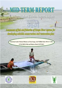 Assessment of Fish and Fisheries of the Ganga River System for Developing Suitable Conservation and Restoration Plan”