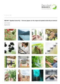 Chinese Papers on the Impact of Spotted Lanternfly to Kiwifruit
