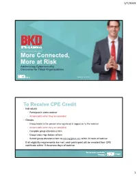 Connected, More at Risk Addressing Cybersecurity Concerns for Tribal Organizations