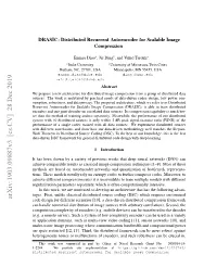 DRASIC Distributed Recurrent Autoencoder for Scalable