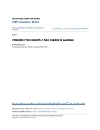 Pirandello Proto-Modern: a New Reading of &lt;I&gt;L'esclusa&lt;/I&gt;