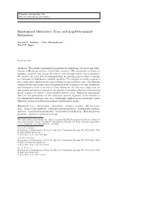Randomized Matrix-Free Trace and Log-Determinant Estimators
