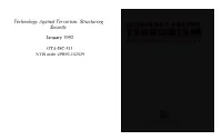 Technology Against Terrorism: Structuring Security (January 1992)