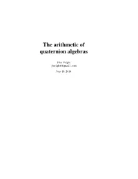 The Arithmetic of Quaternion Algebras