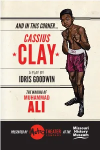 And in This Corner: Cassius Clay Playbill