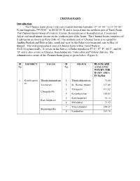 Introduction the Chennai Basin Group Rivers Are Situated Between
