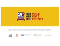 Women's Suffrage School Presentation