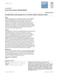 Accelerated Scale Expansion to Further Stretch Balance Sheet
