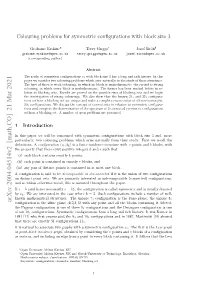 Colouring Problems for Symmetric Configurations with Block Size 3