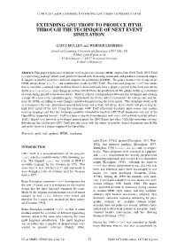 Extending Gnu Troff to Produce Html Through the Technique of Next Event Simulation