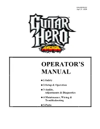 Guitar Hero Arcade Machine