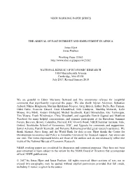 Nber Working Paper Series the Arrival of Fast Internet