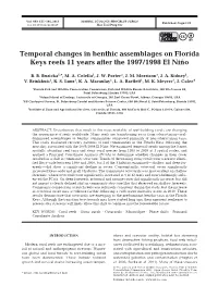 Temporal Changes in Benthic Assemblages on Florida Keys Reefs 11 Years After the 1997/1998 El Niño