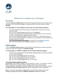 Which Pool of Candidates Do You Belong To?