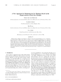 A New Apparatus for Monitoring Sea Ice Thickness Based on the Magnetostrictive-Delay-Line Principle