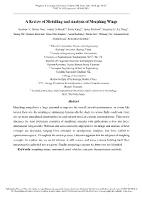 A Review of Modelling and Analysis of Morphing Wings