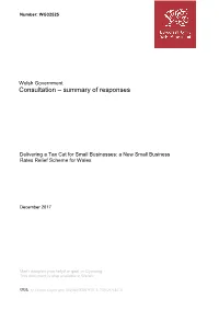 Consultation – Summary of Responses