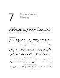 Convolution and Filtering