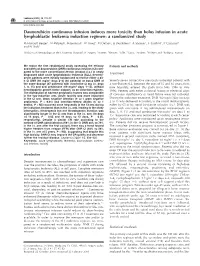 Daunorubicin Continuous Infusion Induces More Toxicity Than