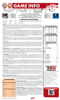 2018 Altoona Curve Game Information Page 1 2018 CURVE MEDIA GUIDE
