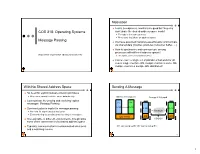 COS 318: Operating Systems Message Passing