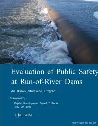 Evaluation of Public Safety at Run-Of-River Dams