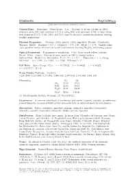 Glauberite Na2ca(SO4)2 C 2001-2005 Mineral Data Publishing, Version 1