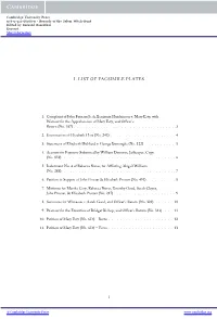 I. List of Facsimile Plates