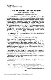 2' Is Homeomorphic to the Hilbert Cube1