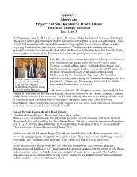 Appendix C: Showcase: Project Citizen Devoted to Roma Issues