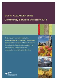 Community Services Directory 2014