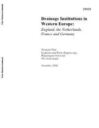 Drainage Institutions in the Netherlands