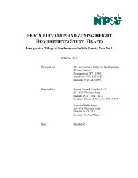 Fema Elevation and Zoning Height Requirements Study (Draft)