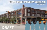 Gordon Square Community Master Plan October 2014