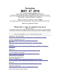 MAY 27 2016 This Is a Compilation of the Last 21 Pdf Share Threads and the Rpg Generals Threads
