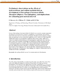 Preliminary Observations on the Effects of Hydrocortisone